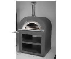 Pizzaofen fahrbar GOLD 60x60 cm anthrazit